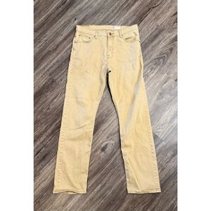 WRANGLER MENS RETRO PREMIUM SLIM FIT STRAIGHT LEG JEAN Khaki/Tan Sz 34x32